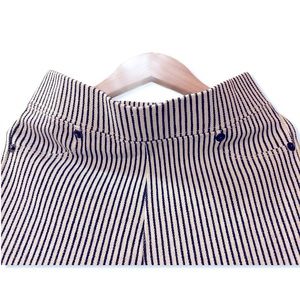 Zara Girls Collection navy striped leggings